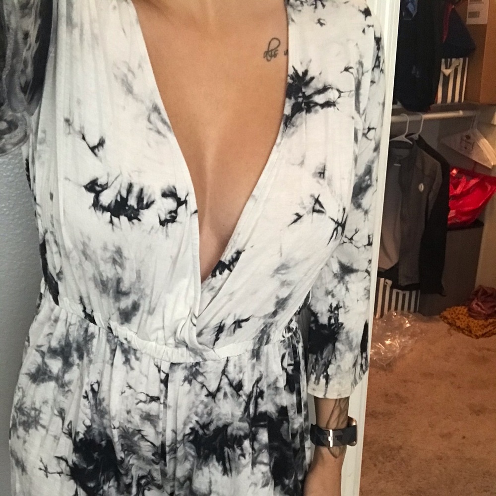 Gray marble romper